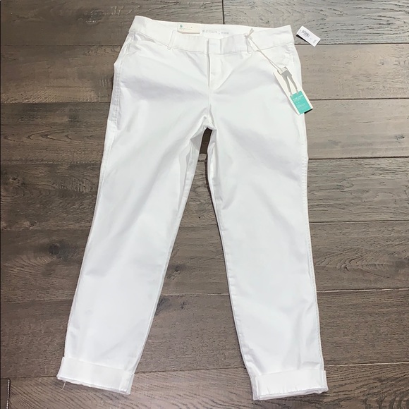Mid-Rise Pixie Chino Straight-Leg Ankle Pants - Picture 3 of 4